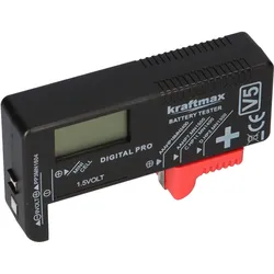 Kraftmax LCD Batterietester für AA, AAA, C, D & 9V