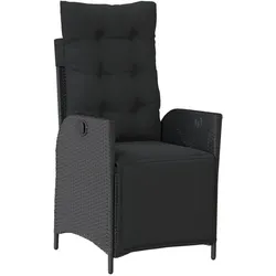 vidaXL, Gartentisch + Balkontisch, Maddox (2x Stuhl (mit Fussstütze) + Tisch) (80 x 80 x 71 cm)