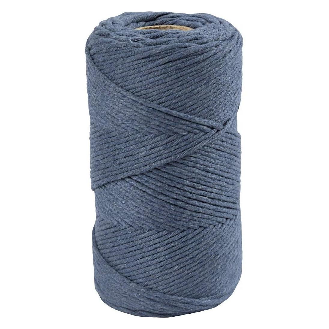 Creativ Company Baumwollgarn Macramé Kordel Blau (198 m) (977560)