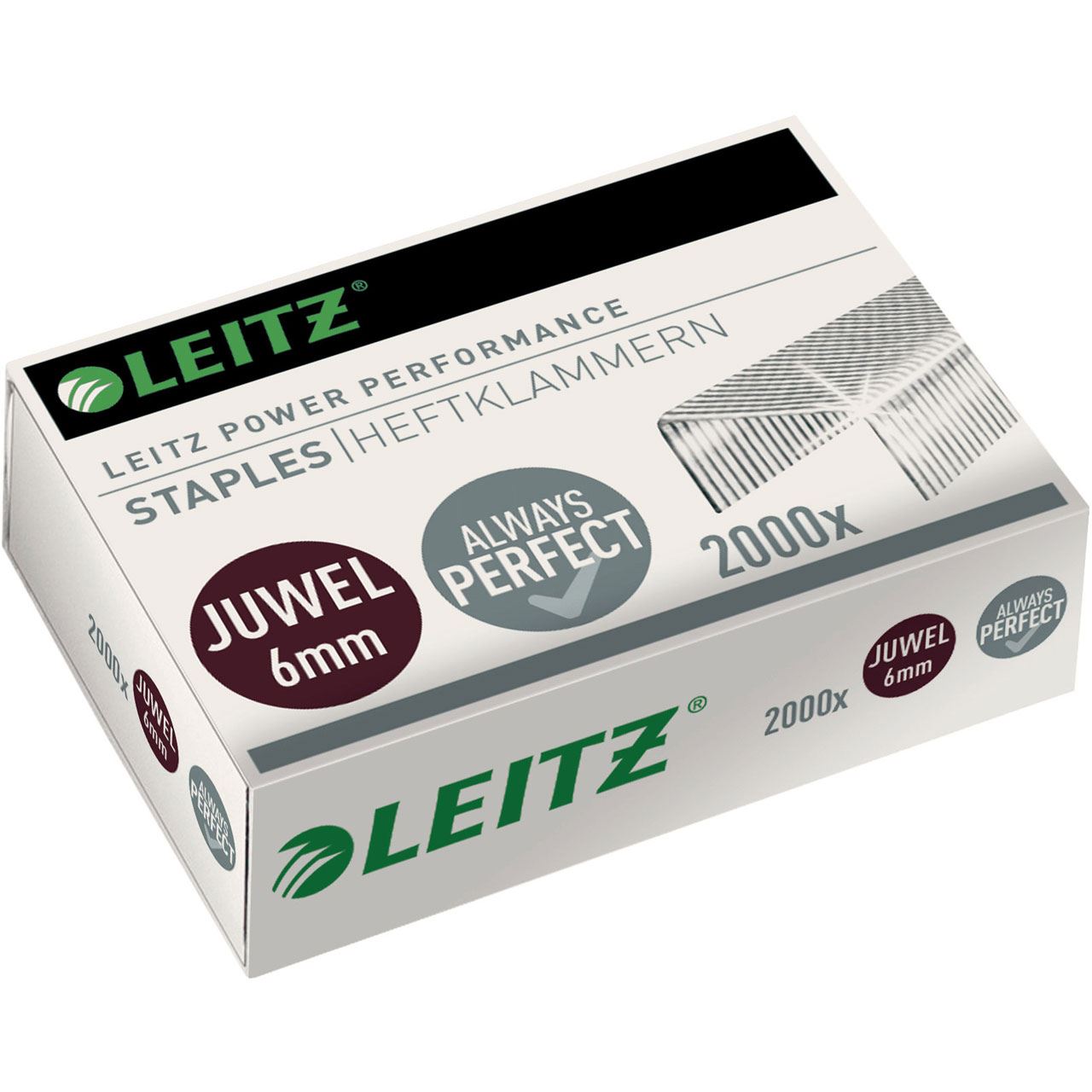 LEITZ 2.000 Heftklammern Juwel 5642 6 mm