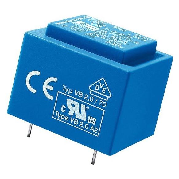 Block Transformator PCB 1.5VA 2x12V (VB 1.5/2/12)