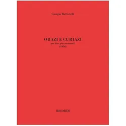Giorgio Battistelli, Orazi e Curiazi (1996) Percussion Duet Buch, Fachbücher