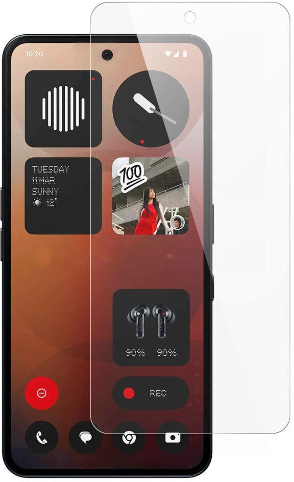 INCOVER Nothing Phone (3a) - Skærmbeskyttelsesglas - Gennemsigtig
