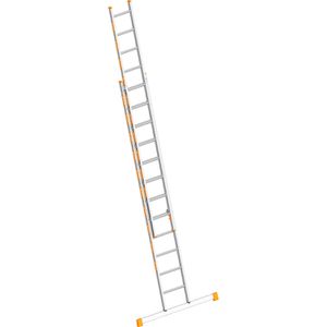 Layher Schiebeleiter Topic 1035, 2 x 12 Sprossen, 2-teilig, Arbeitshöhe: 6,75 m