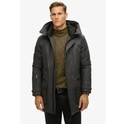 Superdry für Herren. M5012049A Gesteppter Tweed-Parka City grau (XL), Lässig, Recyceltes Polyester, Nachhaltig