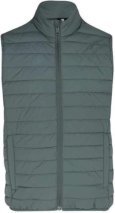 ECOALF Steppgilet BELS dunkelgrün   L L