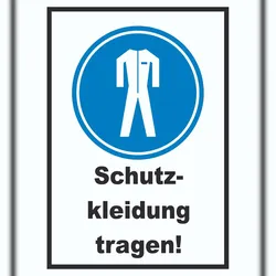 HB-Druck Schutzkleidung tragen Schild A1 (594x841mm)