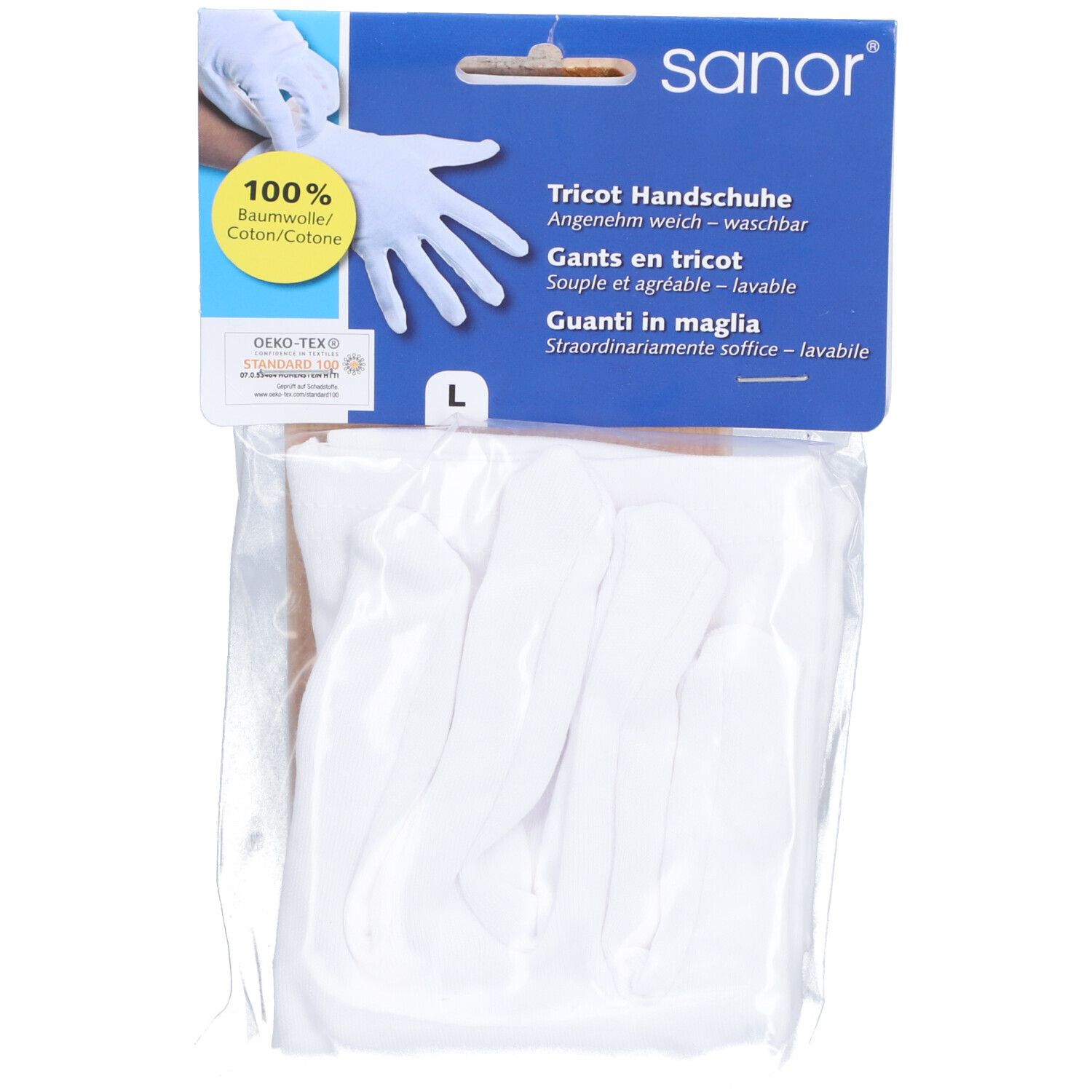 Sanor Tricot Handschuhe L 1 Paar St