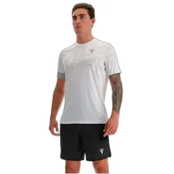 Macron, Herren, Sportshirt, Prime Juna (L), Silber, Weiss