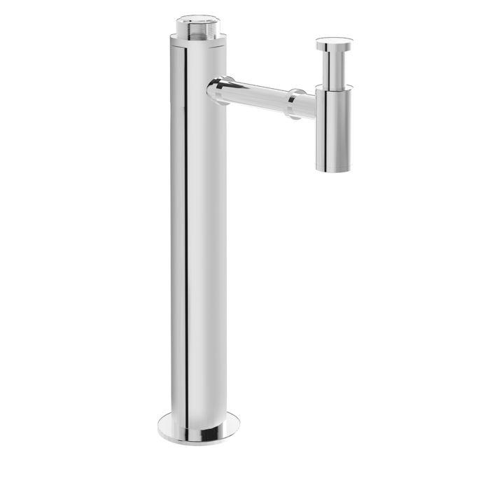 VitrA Plural Stand-Zu-/Ablaufsystem A45161 chrom, hoch, für Waschtisch-Unterbau