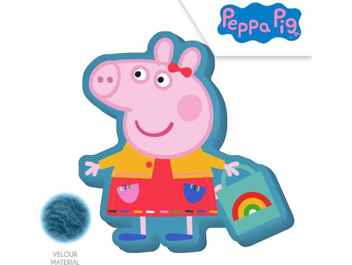 Peppa Pig sierkussen Shopping velvet 35 cm