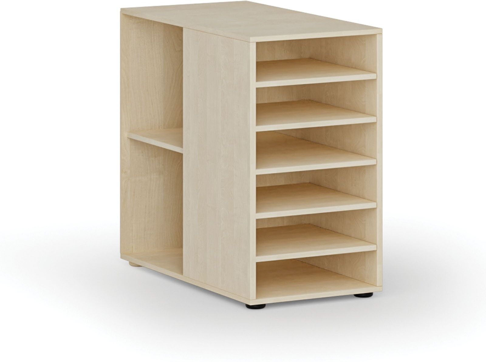 B2B Partner Beistell-Regalschrank für Werkbank PRIMO WOOD, links, Birke