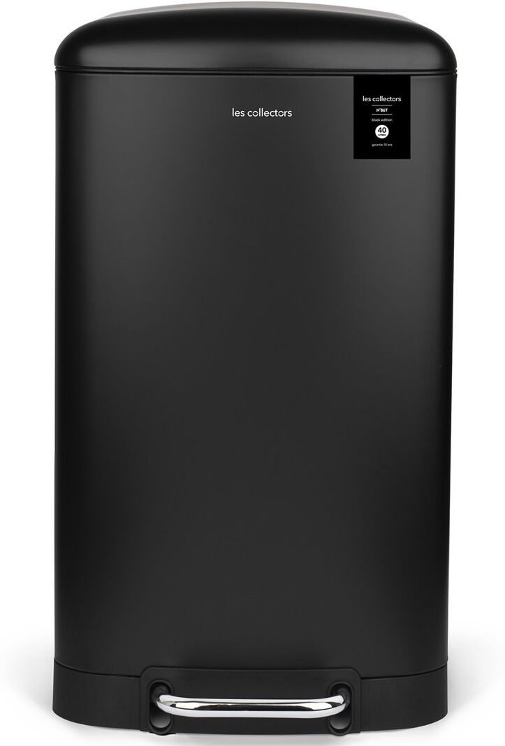 LES COLLECTORS Abfalleimer mit Fußpedal Black 40 L
