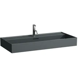 Laufen Waschtisch KARTELL Laufen 460x1000x145 mm Standardablauf graphit matt