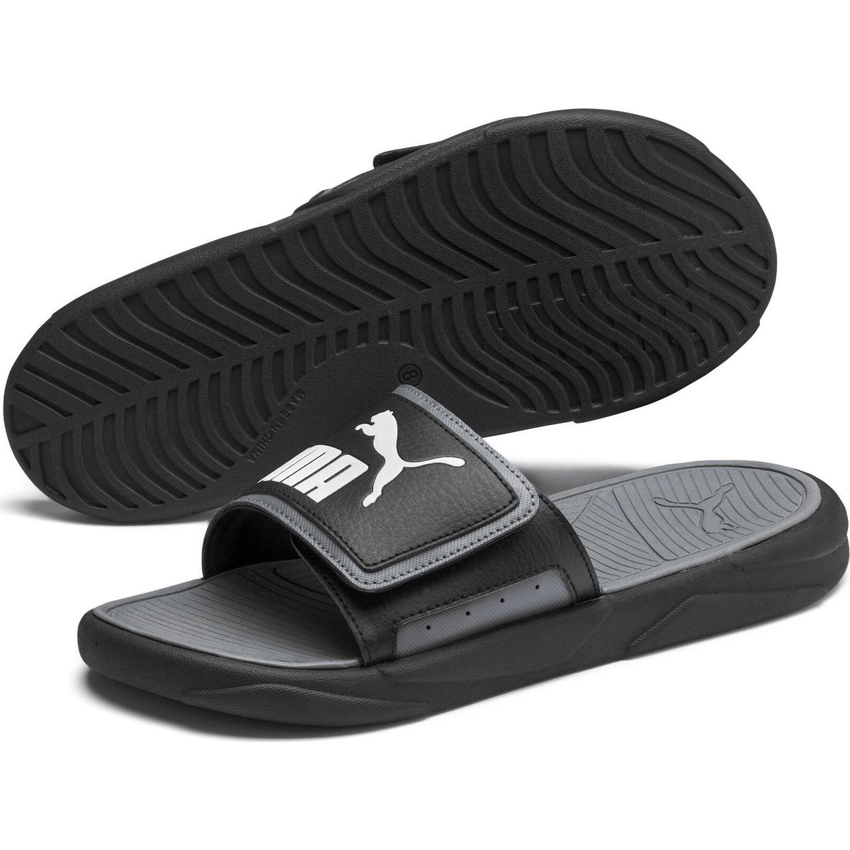 Puma Royalcat Comfort puma black-castlerock-puma white (01) 14 372280-01-14