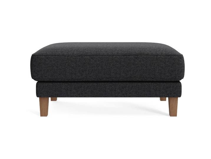 Hocker Avena anthrazit Stoff/Holzfuss walnuss B 101 H 45 cm - Möbel Konfigurator: Traummöbel individuell zusammenstellen - Hocker