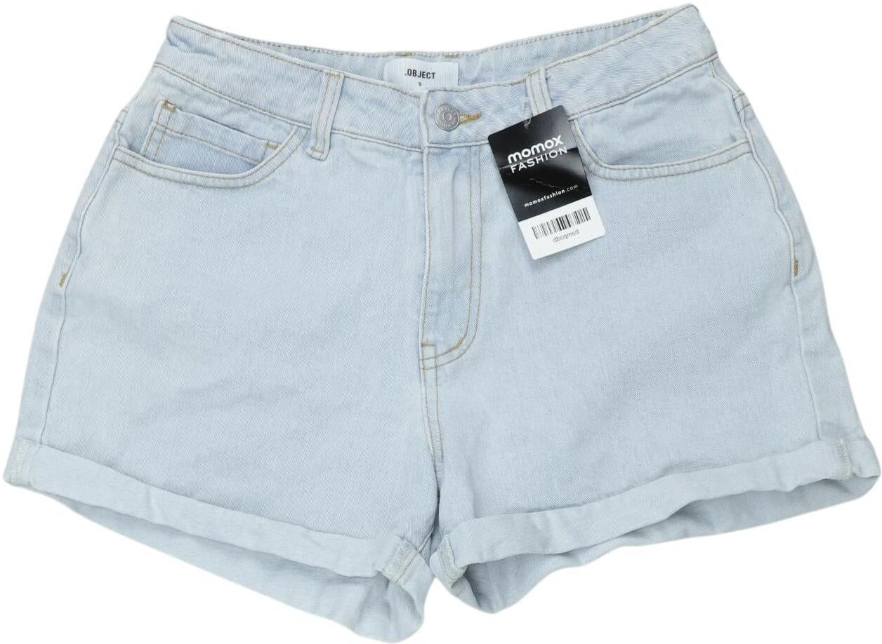 Object Damen Shorts, Hellblau, Gr. S, Baumwolle / Elasthan - Second Hand