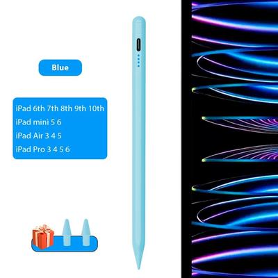 Universal Stylus For IPad With Palm Rejection And Replacement Nibs blue