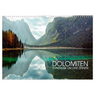 Dolomiten - Rundreise um Drei Zinnen (Wandkalender 2027 DIN A3 quer), CALVENDO Monatskalender
