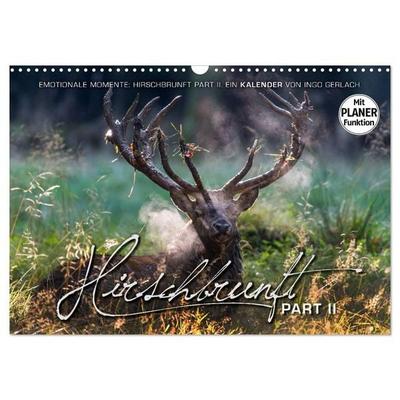 Emotionale Momente: Hirschbrunft. Part II. (Wandkalender 2027 DIN A3 quer), CALVENDO Monatskalender