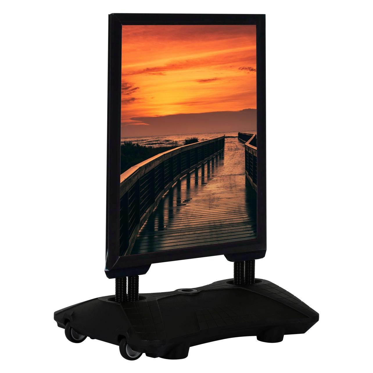 Update Displays Kundenstopper WindPro schwarz DIN A1 2 Fächer (A1) (1154033)