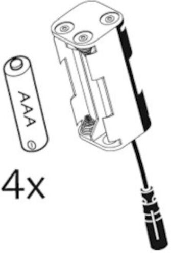 Schell Compartiment pile PURIS/VENUS 4xAAA batteries (015970099)