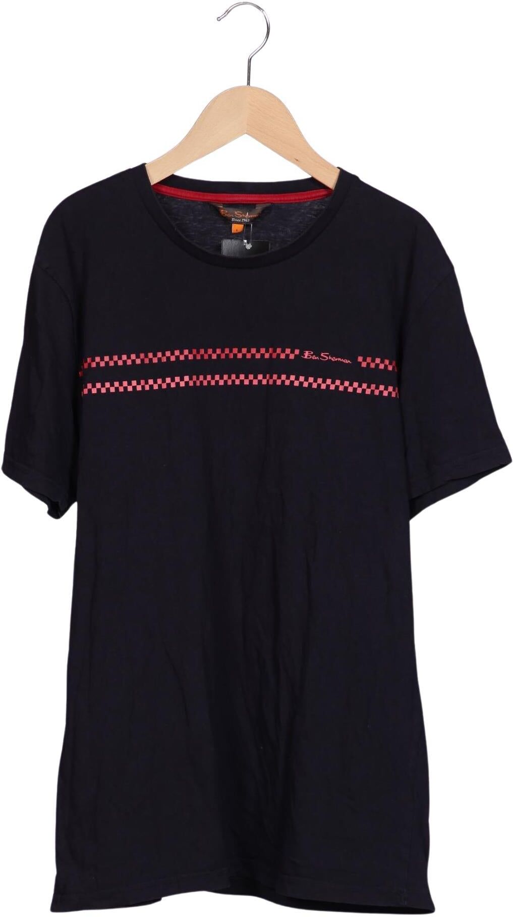 Ben Sherman Herren T-Shirt, Mehrfarbig, Gr. L, Baumwolle - Second Hand