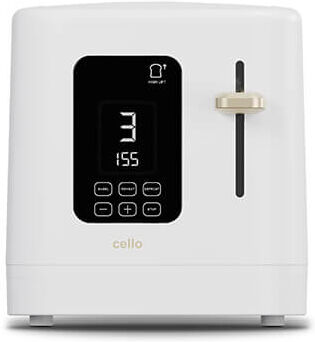 Cello Overture Natural White 2 Slot Digital Toaster