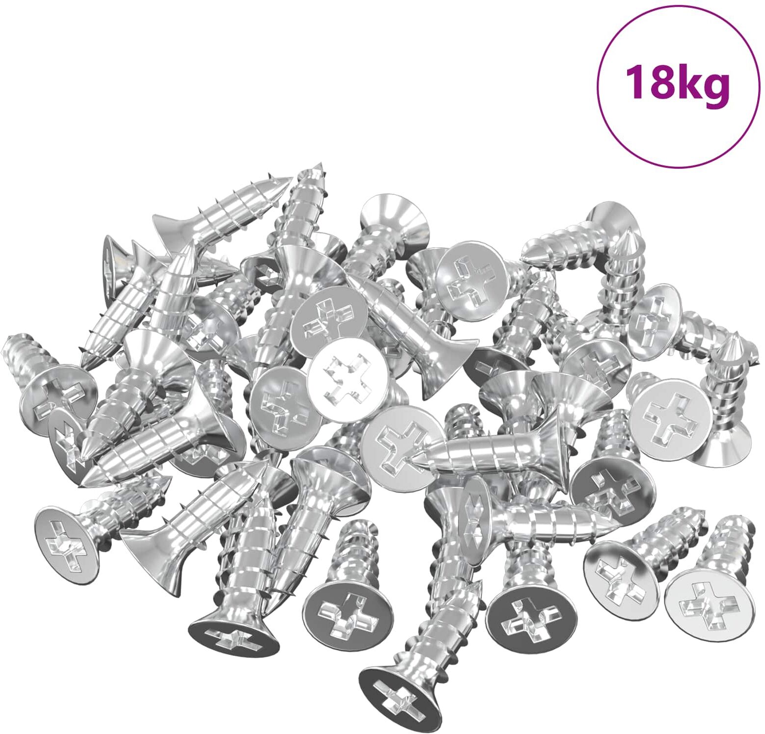 vidaXL Support de Miroir 340 Nickel 35 x 30 x 8,3 mm Acier