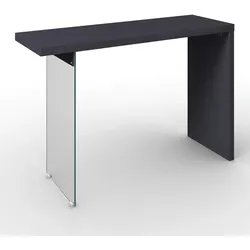 Konsolentisch Milan Schwarz Glas/Holz