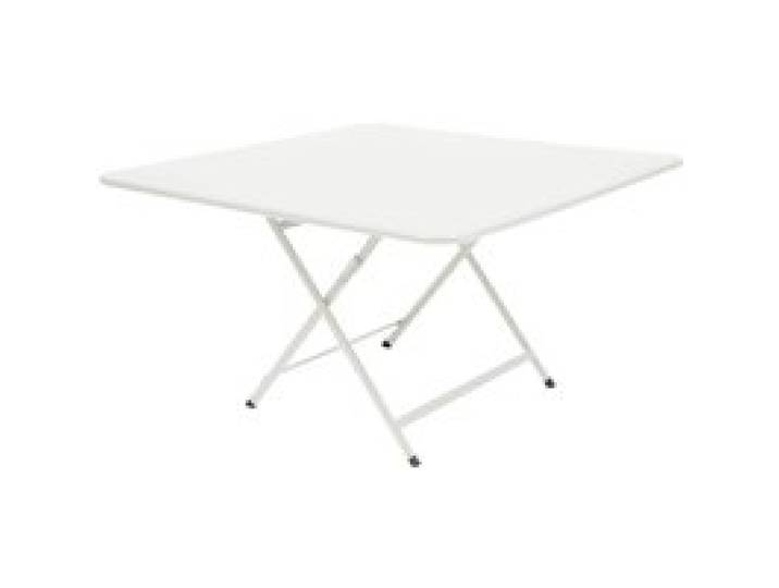 Table Carrée Pliante 128 x 128 cm Caractère en Acier