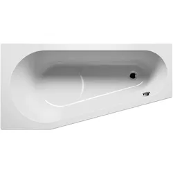 RIHO Delta Eck-Badewanne, Version rechts, Einbau, 1-Sitzer, weiß, B068001005, Ausführung: 160x80x48cm, Nutzinhalt: 130 Liter
