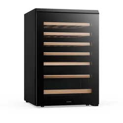 Klarstein Bevora Weinkühlschrank freistehend | 6 Einschübe | 128 Liter | 48 Flaschen | 54 cm Schwarz