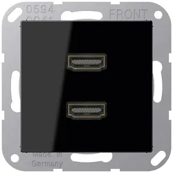 Jung Multimedia-Anschluss sw MA A 1133 SW