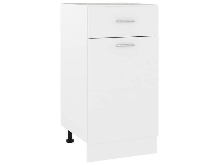 furnicato Spülenunterschrank Küchen-Sideboard Weiß 40x46x81,5 cm mit Stauraum