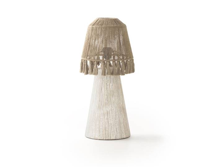 Lampe de table en jute