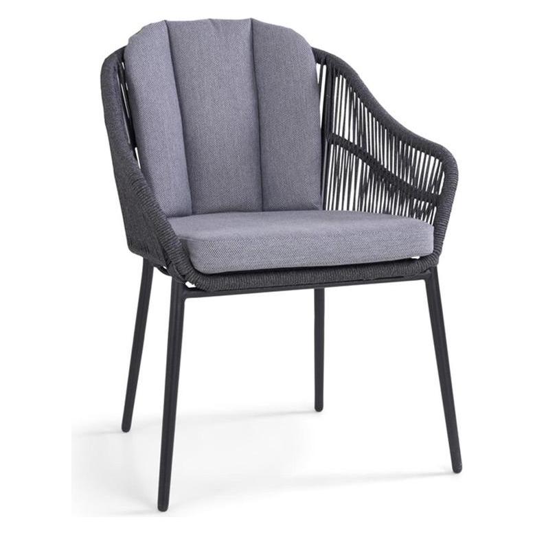 Domoletti Outdoor chair, anthracite, 62 cm x 62 cm x 79 cm (69396282)