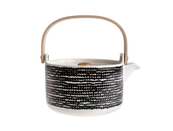 Marimekko Théière Räsymatto 70 cl Noir-blanc
