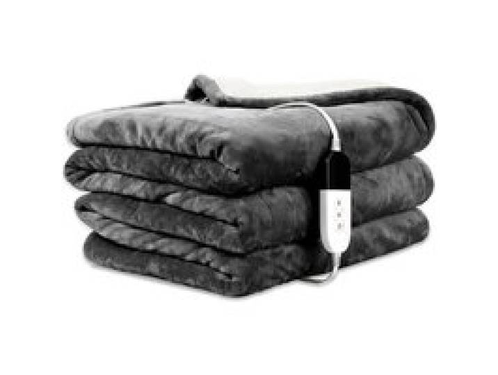 Couverture Chauffante 150×200 cm Plaid Chauffant en Flanelle Gris Gris 150 x 200 cm 150 x 200 cm COUVERTURE