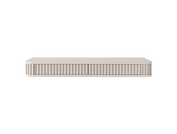 SCHMINKTISCH Ovarlo Greige mit 2 Schubladen 113 cm