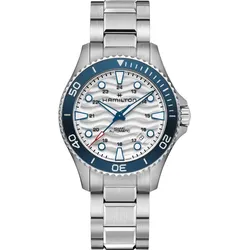 Hamilton Khaki Navy Scuba Auto 40mm H82425110 - weiss mit Wellenmuster,silber - 40mm