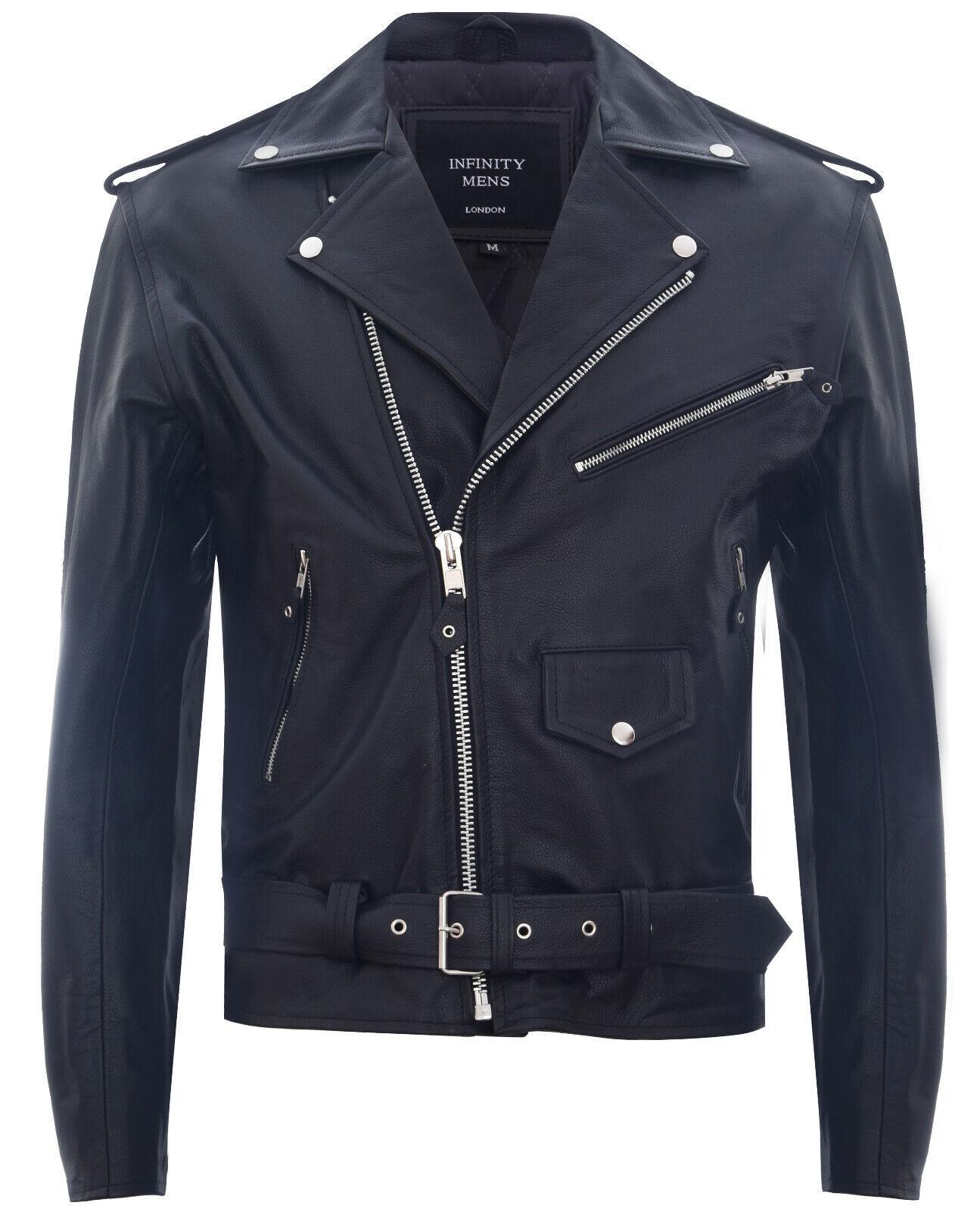 Brando Biker Rock Motorradjacke aus Leder