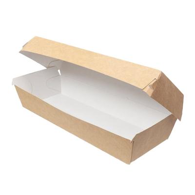 Greenuso MONOUSO - Verpackungen Baguette-Tasche Kraft karton 24x8,5x7cm (50 Stück)