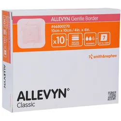 Allevyn Gentle Border 10x10 cm Schaumver 10 St