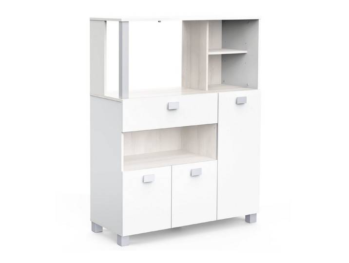 habeig Küchenbuffet Küchenschrank 146 weiß Küchenregal Küchenmöbel Buffetschrank Küche