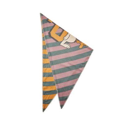 Dreieckstuch CODELLO "Codello Tuch", Damen, grün, Obermaterial: 70% Polyester PES. 30% Viskose CV., Modetücher, mit Peanuts-Motiv