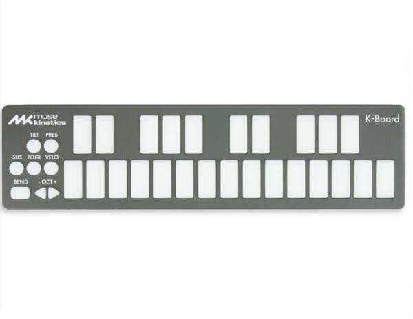 Muse Kinetics K-Board-C Galaxy Kleurrijke 25-toetsen USB MPE-MIDI-toetsenbordcontroller met USB-C