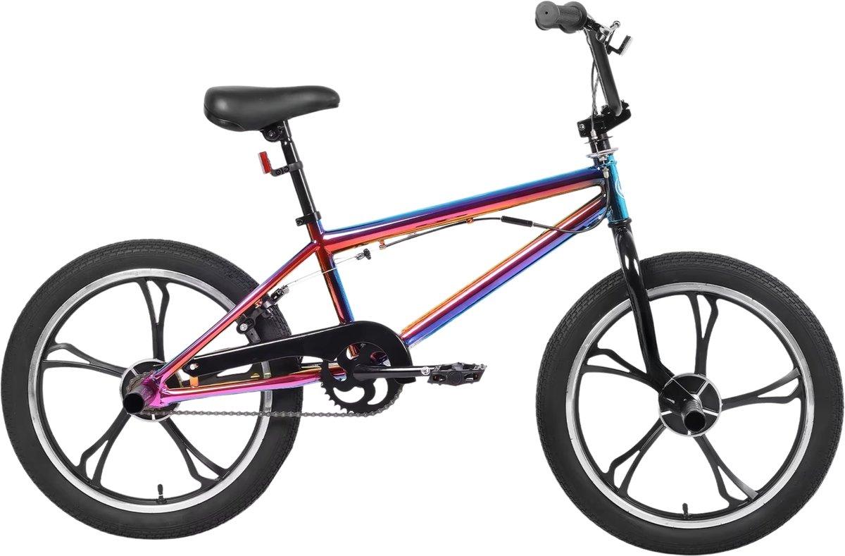 Kinder BMX Fahrrad 20 Zoll (51 cm) - 360° Rotor, Freestyle, 1-Gang, U-Brake - Mehrfarbig