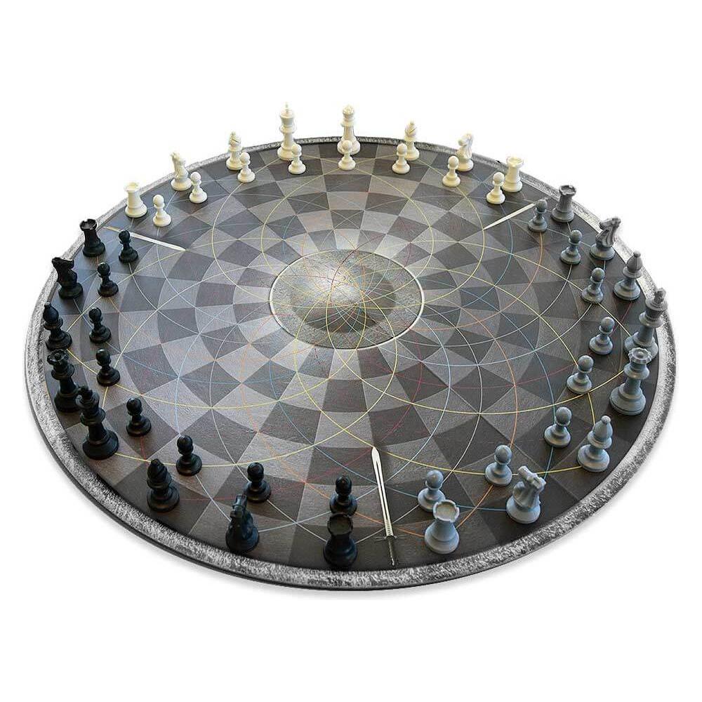 TOP Schach für Drei - Rundes Schachbrett (04215)