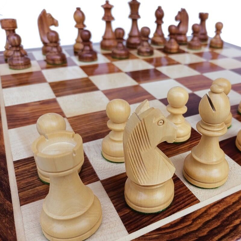 Loisirs Nouveaux Pièces d'échecs staunton n°5 - Cases 50mm